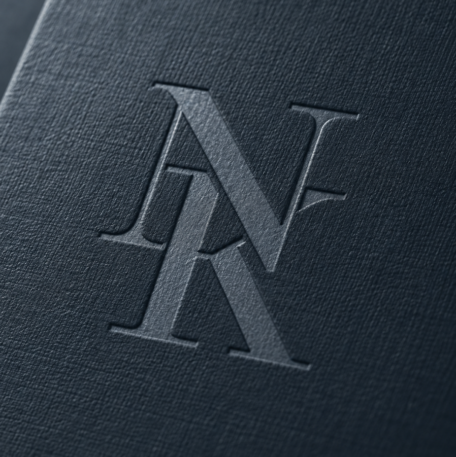 Geprägtes Monogramm von Nina Krug