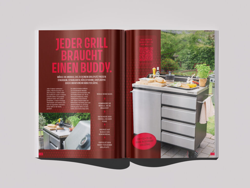 Magalog für Schickling Grill, Titelseite